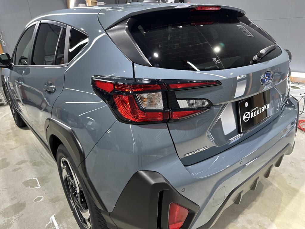 スバルクロストレック・鏡面磨き作業+セラミックコーティング施工事例　富山県　魚津市Ｍ様