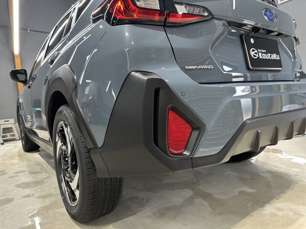 スバルクロストレック・鏡面磨き作業+セラミックコーティング施工事例　富山県　魚津市Ｍ様