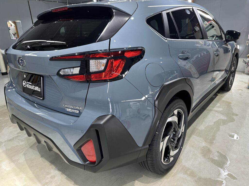 スバルクロストレック・鏡面磨き作業+セラミックコーティング施工事例　富山県　魚津市Ｍ様