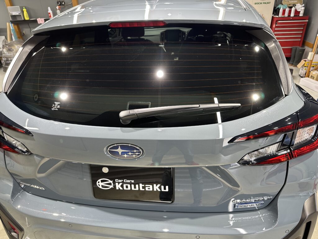 スバルクロストレック・鏡面磨き作業+セラミックコーティング施工事例　富山県　魚津市Ｍ様