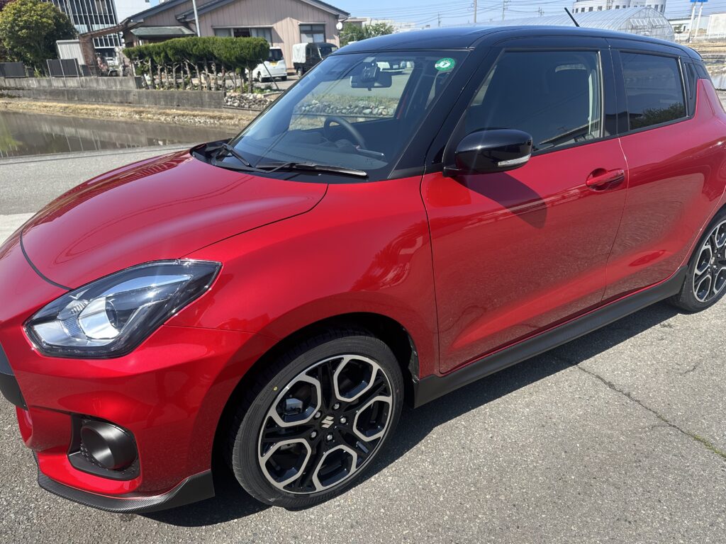 スズキ・スイフトスポーツ鏡面磨き作業+セラミックコーティング　富山県富山市N様