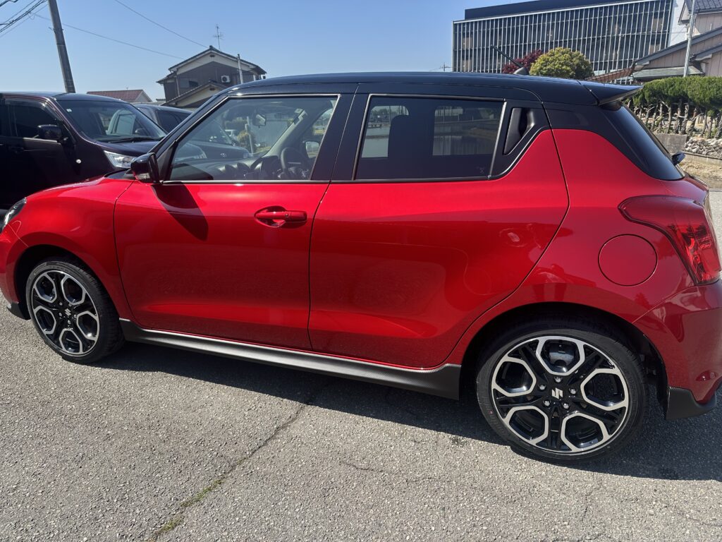 スズキ・スイフトスポーツ鏡面磨き作業+セラミックコーティング　富山県富山市N様