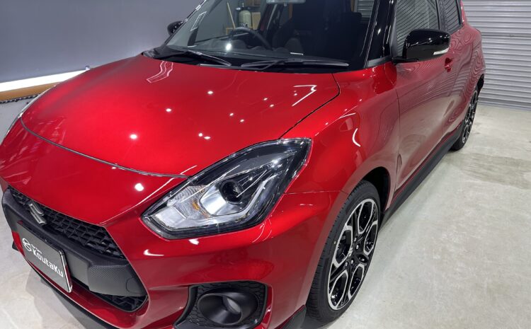 スズキ・スイフトスポーツ鏡面磨き作業+セラミックコーティング　富山県富山市N様