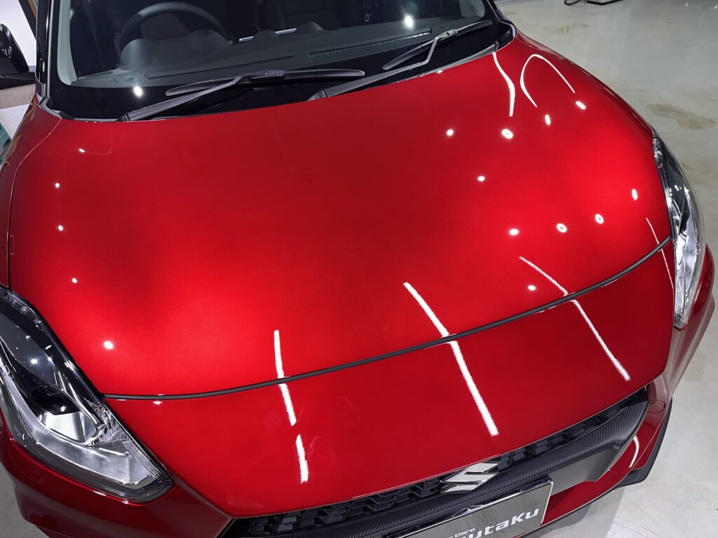 スズキ・スイフトスポーツ鏡面磨き作業+セラミックコーティング　富山県富山市N様