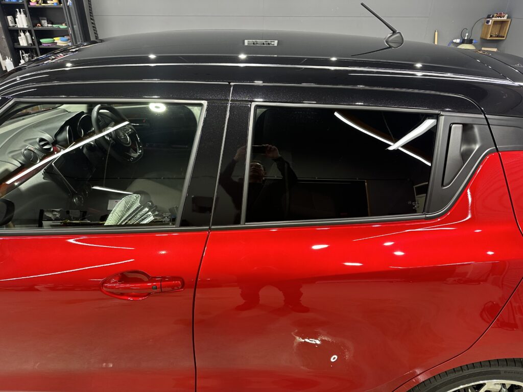 スズキ・スイフトスポーツ鏡面磨き作業+セラミックコーティング　富山県富山市N様