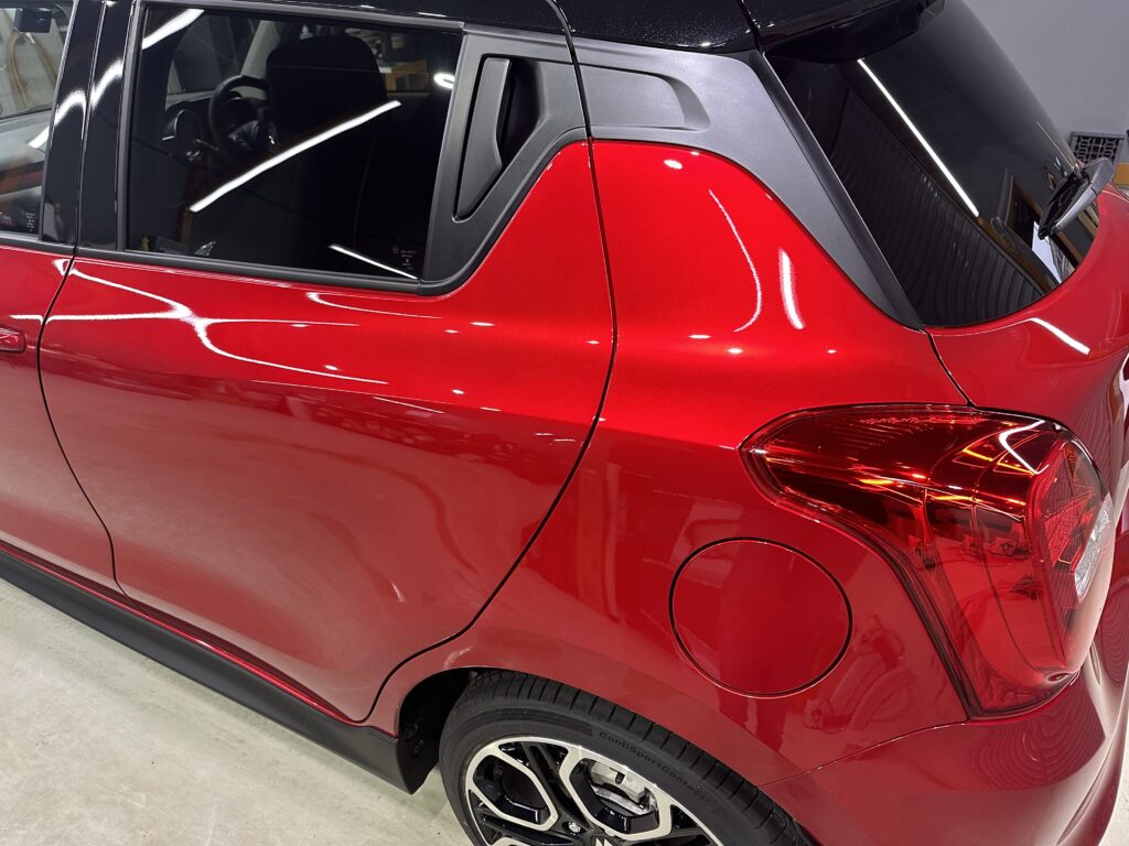 スズキ・スイフトスポーツ鏡面磨き作業+セラミックコーティング　富山県富山市N様