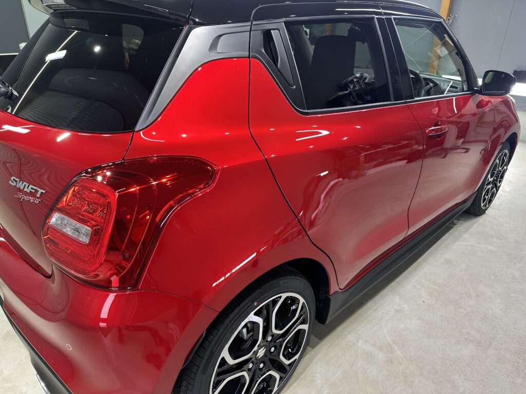 スズキ・スイフトスポーツ鏡面磨き作業+セラミックコーティング　富山県富山市N様