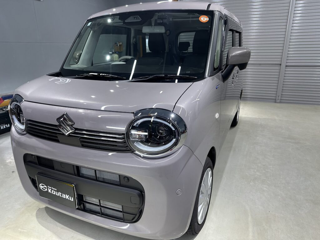 ワゴンRスマイル・BODY鏡面磨き作業+セラミックコーティング　富山県魚津市Y様