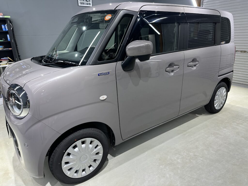 ワゴンRスマイル・BODY鏡面磨き作業+セラミックコーティング　富山県魚津市Y様