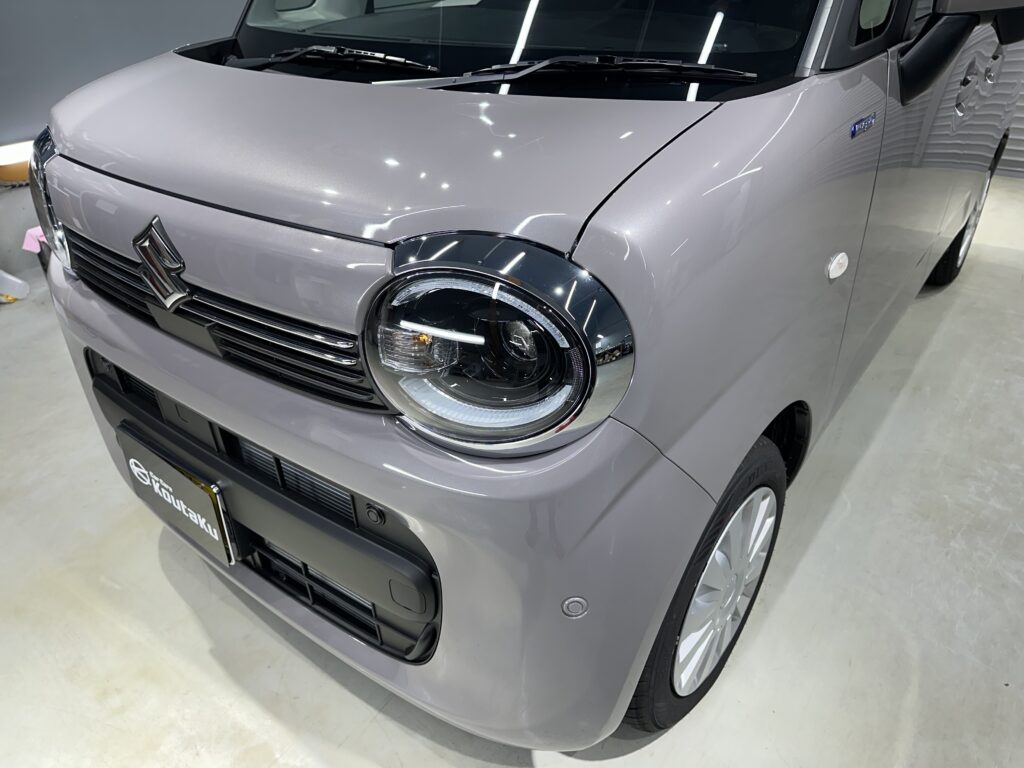 ワゴンRスマイル・BODY鏡面磨き作業+セラミックコーティング　富山県魚津市Y様