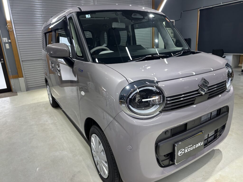 ワゴンRスマイル・BODY鏡面磨き作業+セラミックコーティング　富山県魚津市Y様