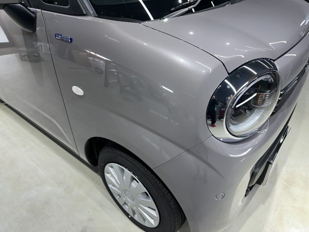 ワゴンRスマイル・BODY鏡面磨き作業+セラミックコーティング　富山県魚津市Y様