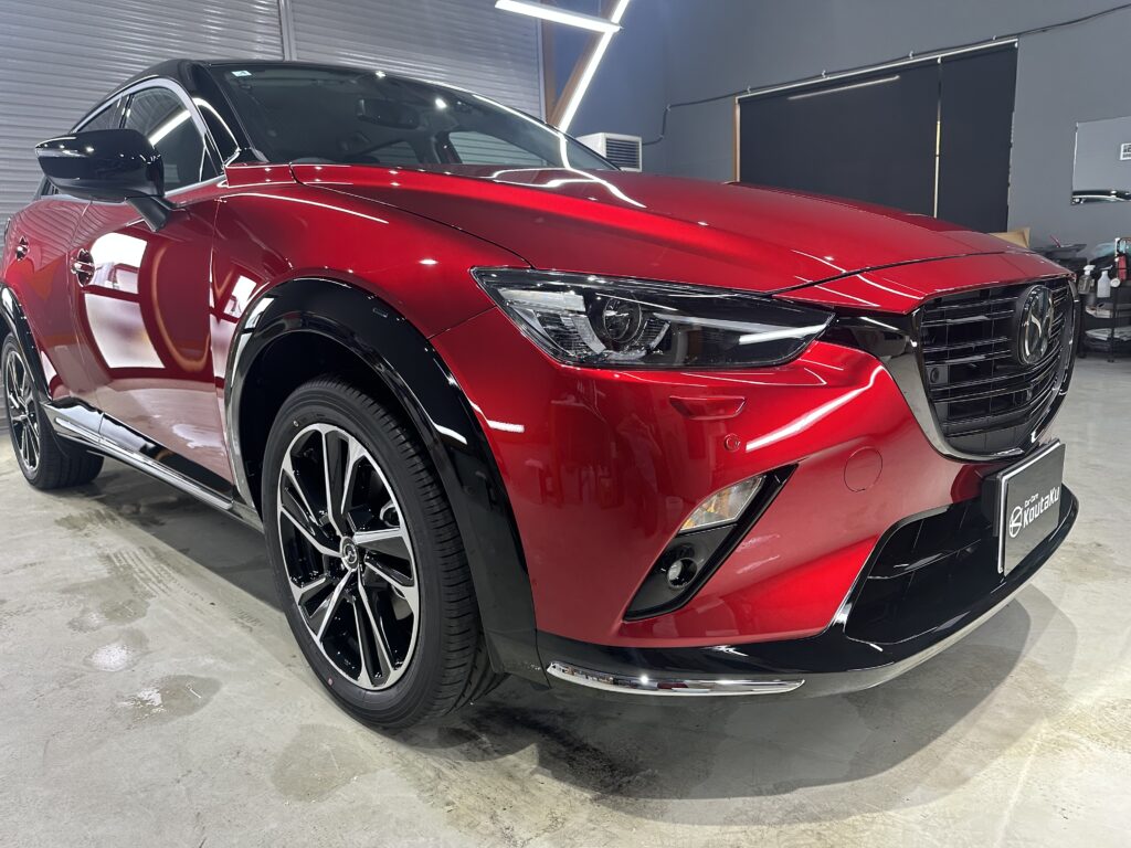 マツダCX-３鏡面磨き作業+セラミックコーティング施工事例　富山県中新川郡Ｍ様
