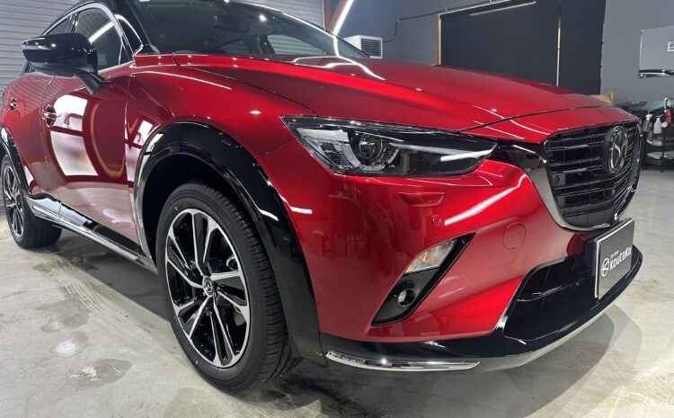 マツダCX-３鏡面磨き作業+セラミックコーティング施工事例　富山県中新川郡Ｍ様