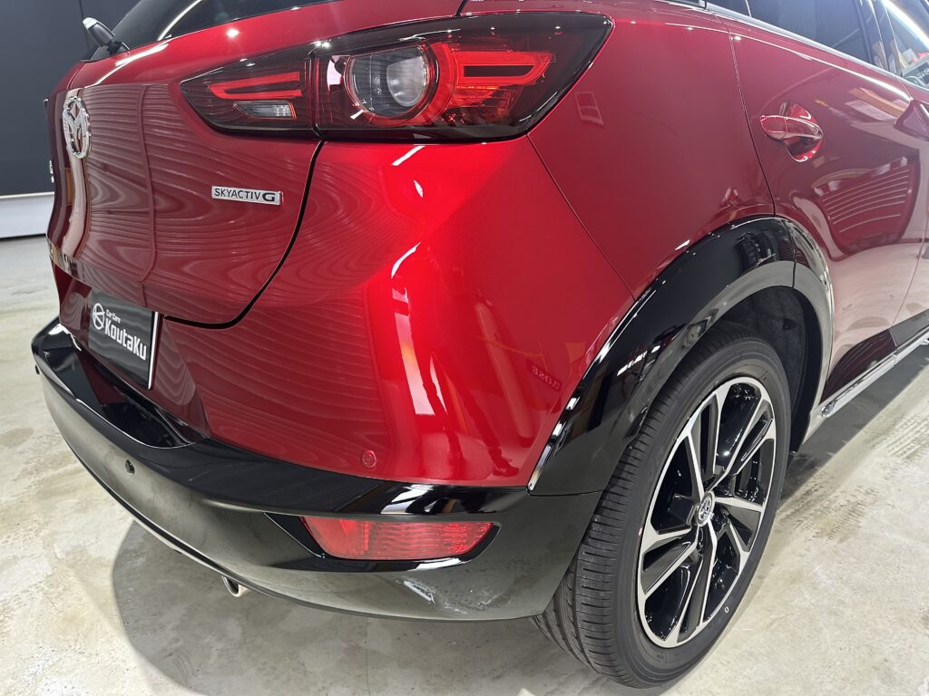 マツダCX-３鏡面磨き作業+セラミックコーティング施工事例　富山県中新川郡Ｍ様