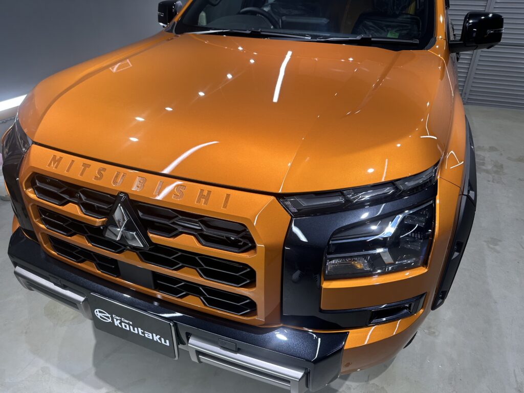 三菱トライトン・鏡面磨き作業+セラミックコーティング施工事例　富山県中新川郡M様