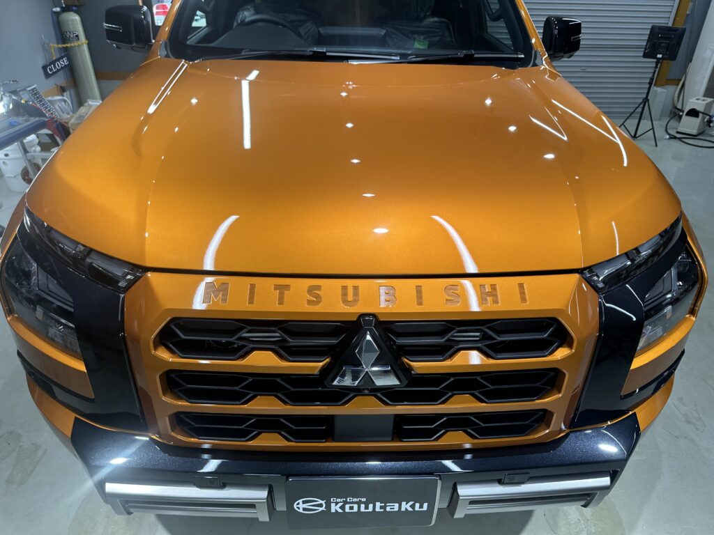 三菱トライトン・鏡面磨き作業+セラミックコーティング施工事例　富山県中新川郡M様
