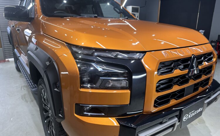 三菱トライトン・鏡面磨き作業+セラミックコーティング施工事例　富山県中新川郡M様