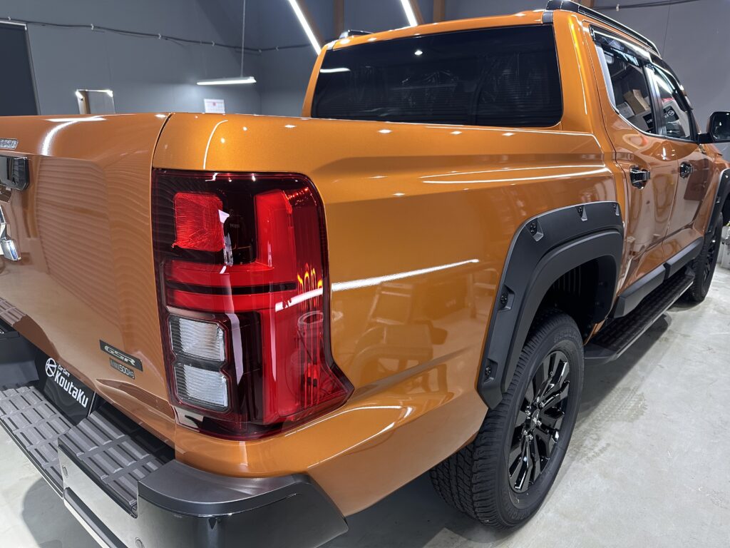 三菱トライトン・鏡面磨き作業+セラミックコーティング施工事例　富山県中新川郡M様