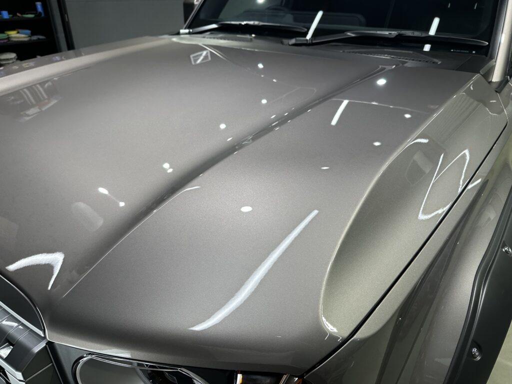 トヨタランドクルーザー２５０・鏡面磨き作業+セラミックコーティング　富山県射水市M様