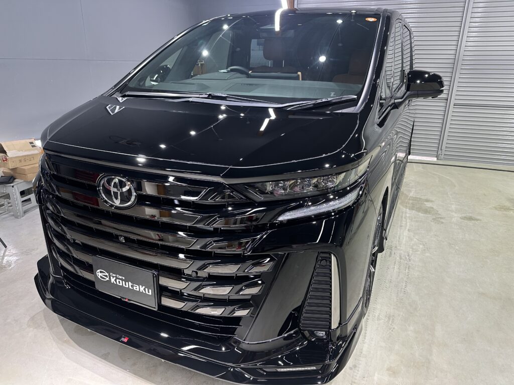 ヴェルファイア・鏡面磨き作業+セラミックコーティング施工事例　富山県魚津市Ｉ様