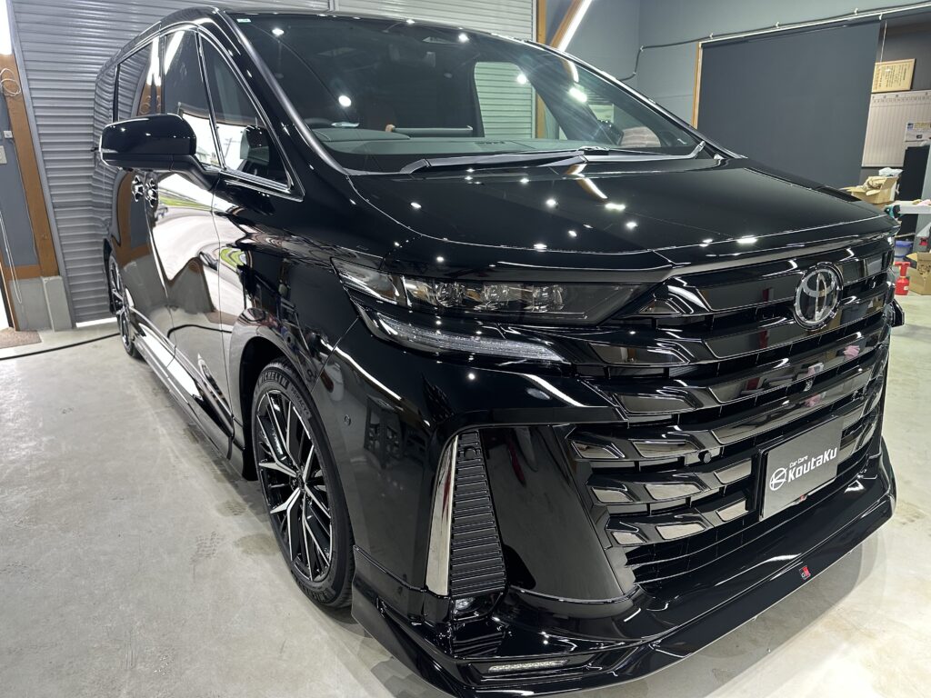 ヴェルファイア・鏡面磨き作業+セラミックコーティング施工事例　富山県魚津市Ｉ様