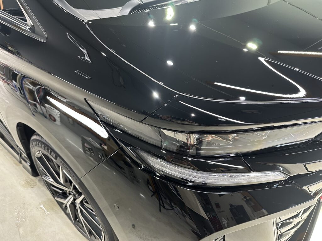 ヴェルファイア・鏡面磨き作業+セラミックコーティング施工事例　富山県魚津市Ｉ様
