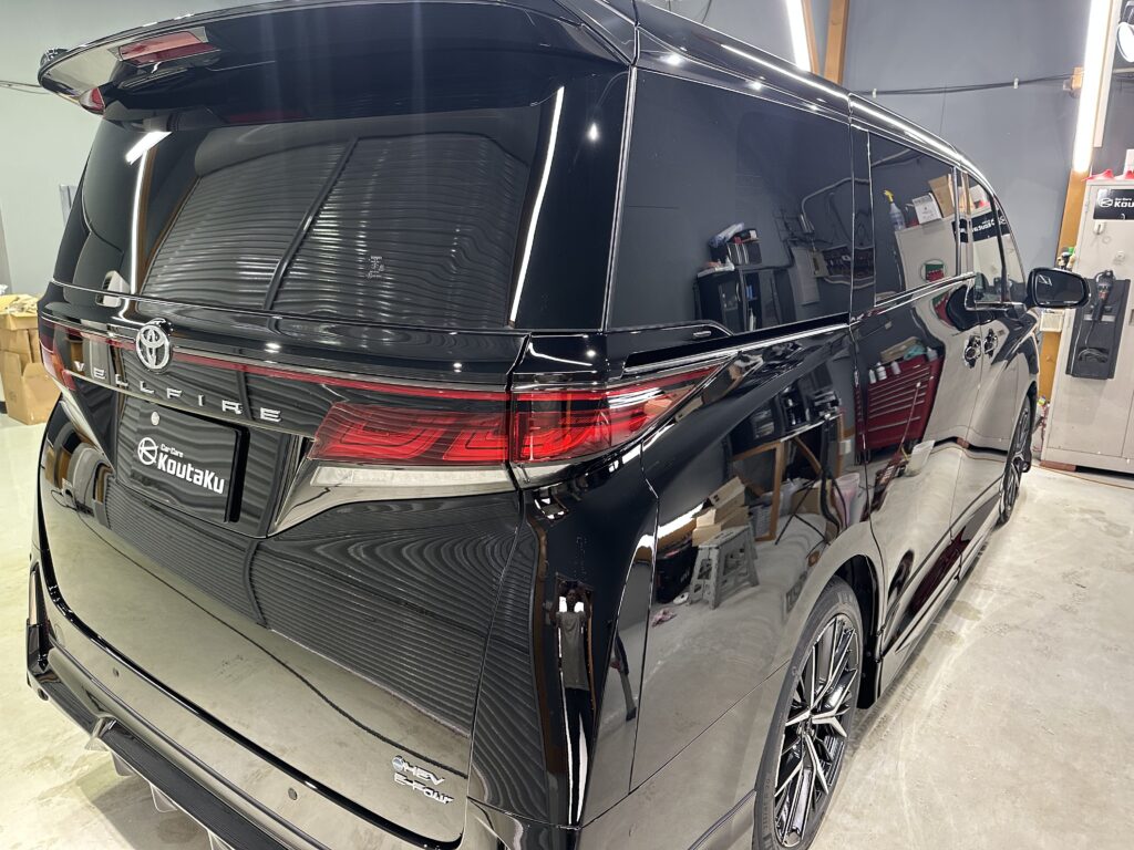 ヴェルファイア・鏡面磨き作業+セラミックコーティング施工事例　富山県魚津市Ｉ様