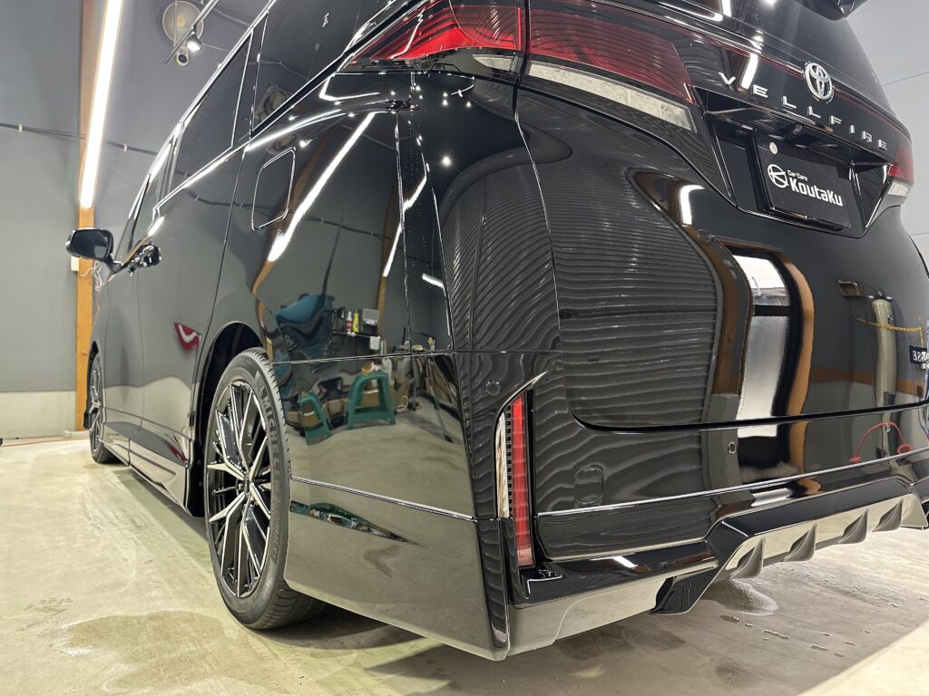 ヴェルファイア・鏡面磨き作業+セラミックコーティング施工事例　富山県魚津市Ｉ様