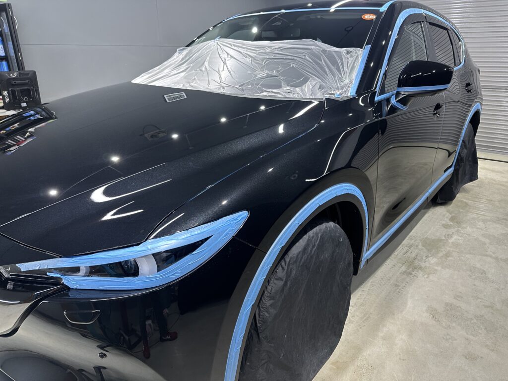 マツダCX-5・鏡面磨き作業+セラミックコーティング施工　富山県黒部市K様