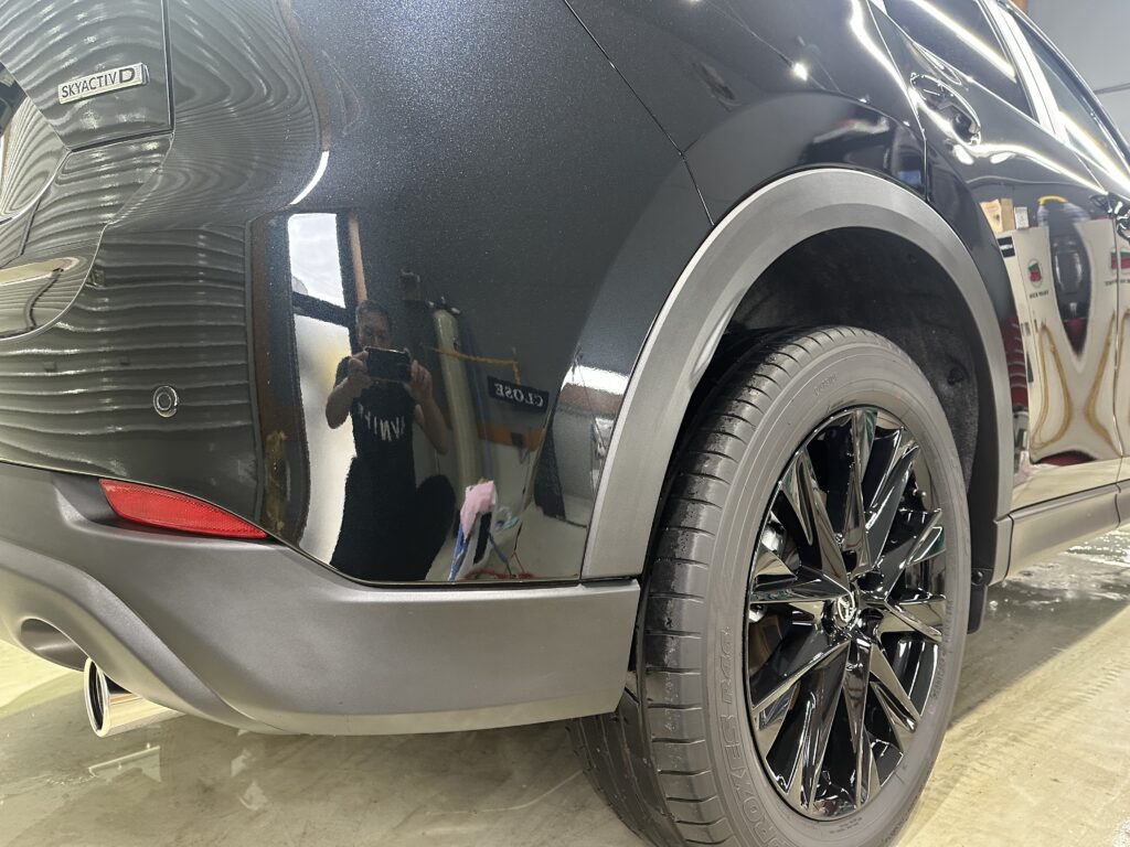 マツダCX-5・鏡面磨き作業+セラミックコーティング施工　富山県黒部市K様