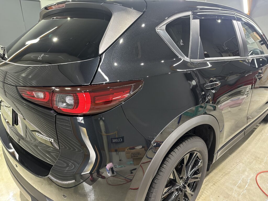 マツダCX-5・鏡面磨き作業+セラミックコーティング施工　富山県黒部市K様