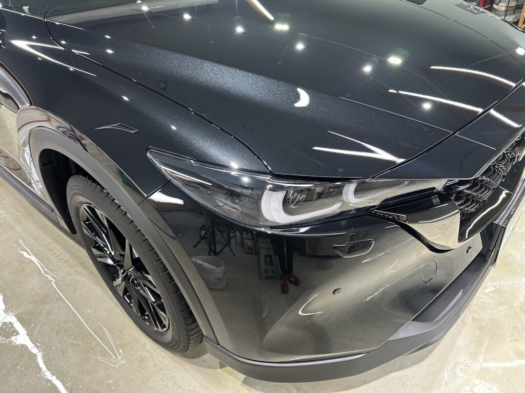 マツダCX-5・鏡面磨き作業+セラミックコーティング施工　富山県黒部市K様