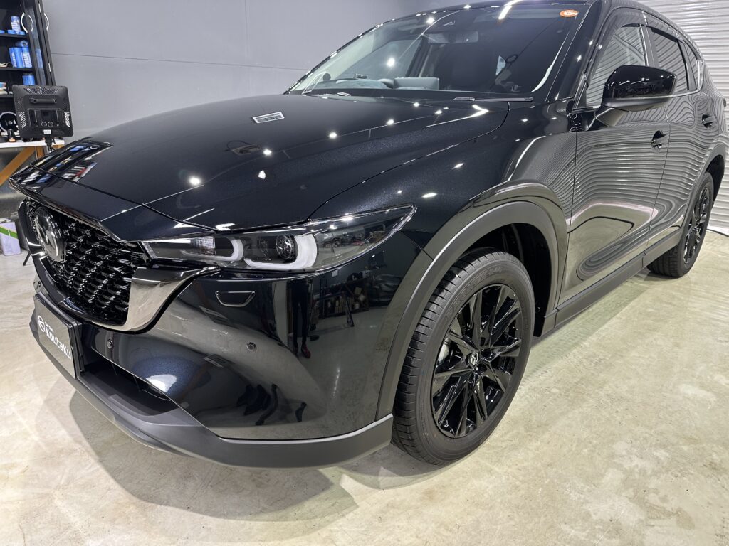 マツダCX-5・鏡面磨き作業+セラミックコーティング施工　富山県黒部市K様