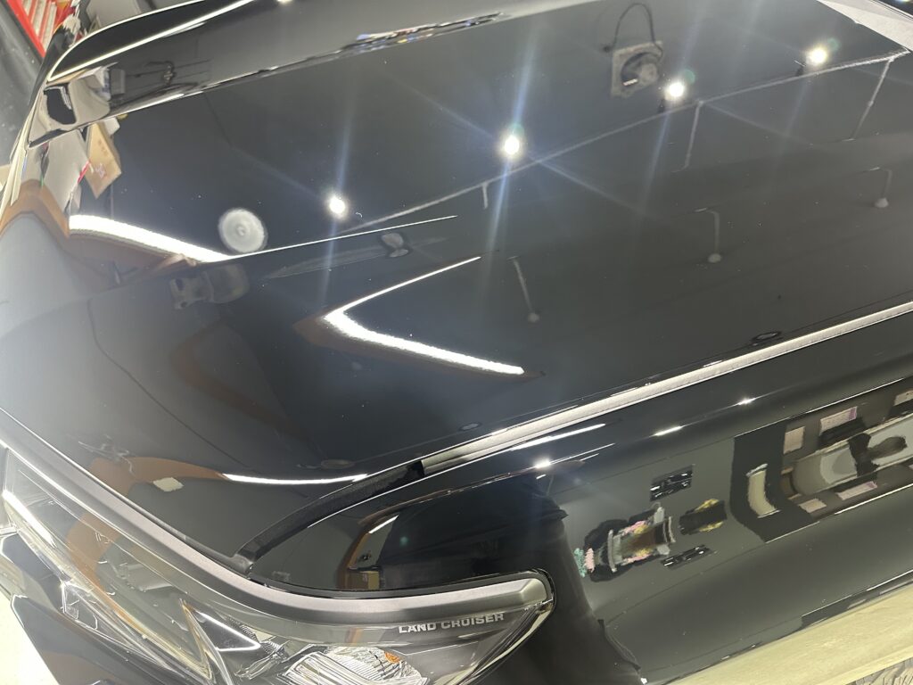 トヨタランドクルーザープラド１５０・鏡面磨き作業+セラミックコーティング施工事例　富山市M様