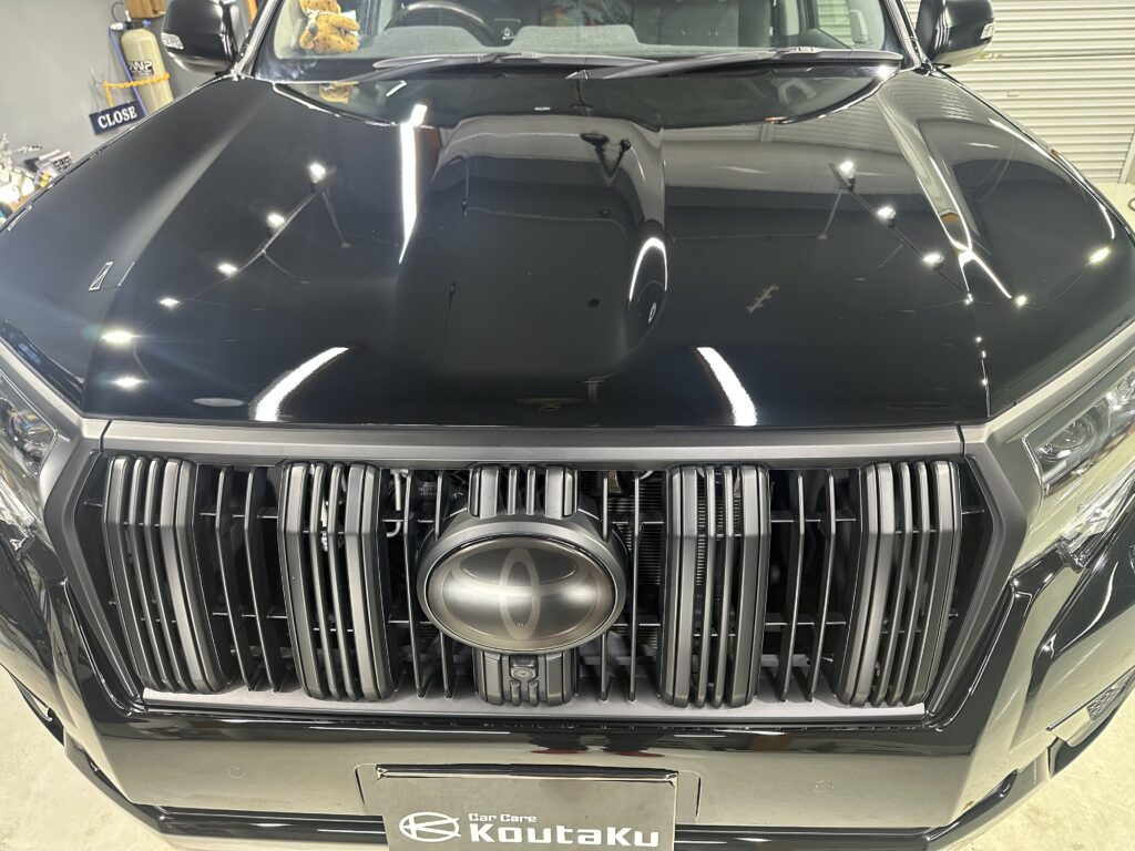トヨタランドクルーザープラド１５０・鏡面磨き作業+セラミックコーティング施工事例　富山市M様