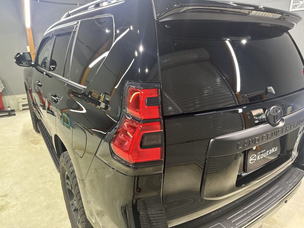 トヨタランドクルーザープラド１５０・鏡面磨き作業+セラミックコーティング施工事例　富山市M様