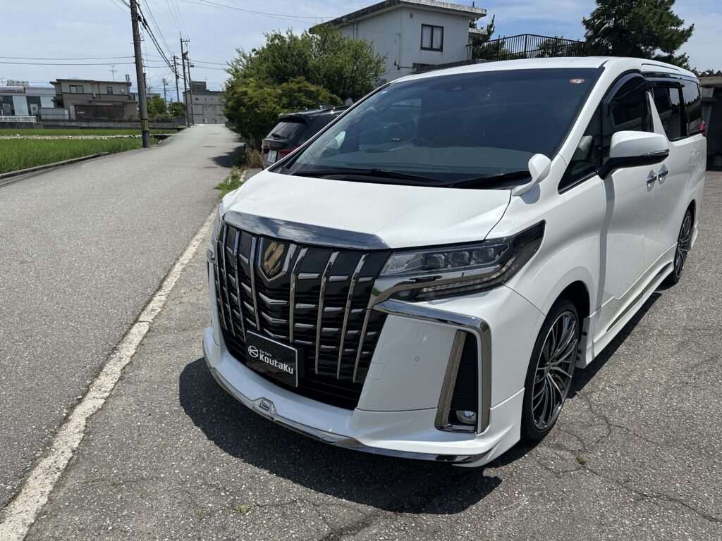 トヨタアルファード・遮熱カーフィルム施工事例　富山市Ｔ様