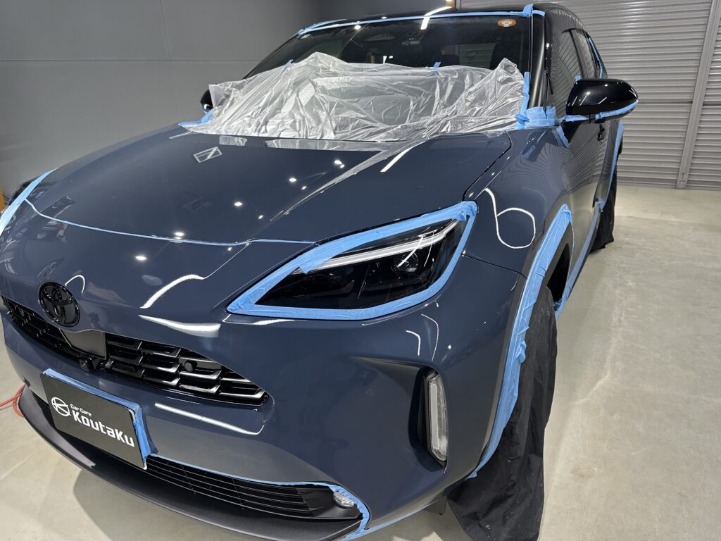 トヨタヤリスクロス・鏡面磨き作業+セラミックコーティング施工事例　富山市F様