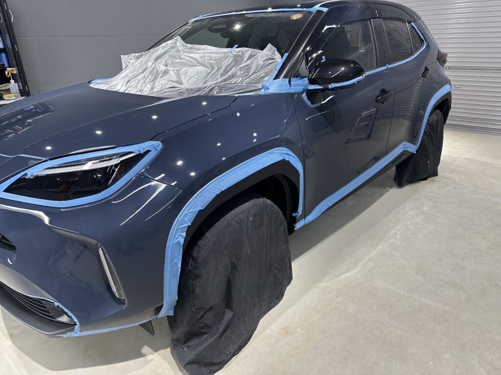 トヨタヤリスクロス・鏡面磨き作業+セラミックコーティング施工事例　富山市F様