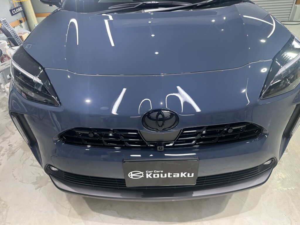 トヨタヤリスクロス・鏡面磨き作業+セラミックコーティング施工事例　富山市F様
