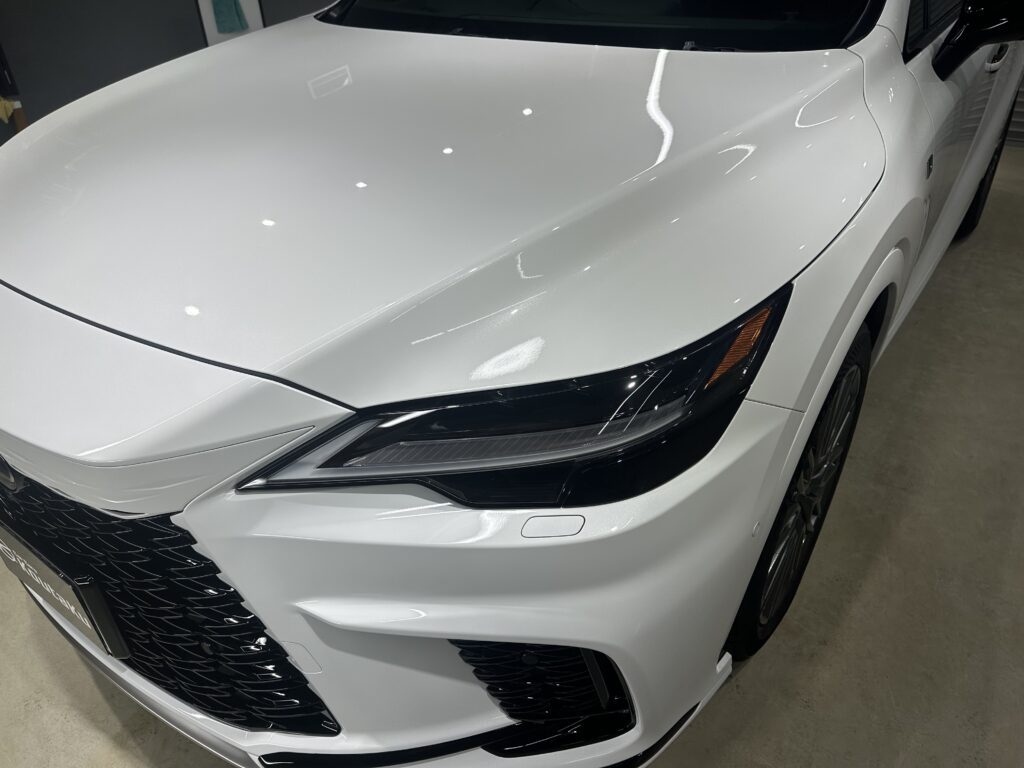 レクサスRX500ｈ・鏡面磨き作業+セラミックコーティング＋遮熱カーフィルム施工事例　高岡市Ａ様