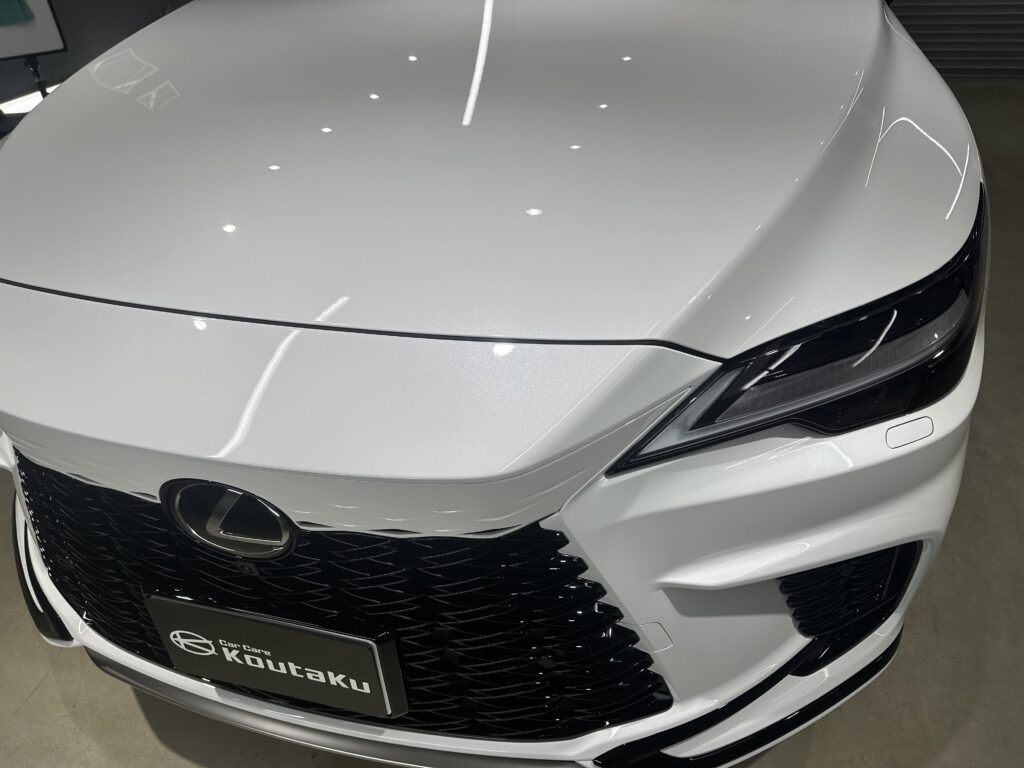 レクサスRX500ｈ・鏡面磨き作業+セラミックコーティング＋遮熱カーフィルム施工事例　高岡市Ａ様