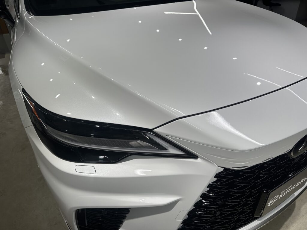 レクサスRX500ｈ・鏡面磨き作業+セラミックコーティング＋遮熱カーフィルム施工事例　高岡市Ａ様