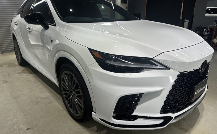 レクサスRX500ｈ・鏡面磨き作業+セラミックコーティング＋遮熱カーフィルム施工事例　高岡市Ａ様