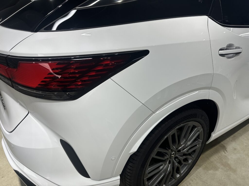 レクサスRX500ｈ・鏡面磨き作業+セラミックコーティング＋遮熱カーフィルム施工事例　高岡市Ａ様