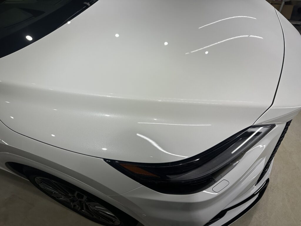 レクサスRX500ｈ・鏡面磨き作業+セラミックコーティング＋遮熱カーフィルム施工事例　高岡市Ａ様