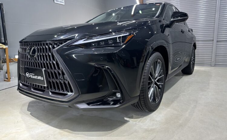 レクサスNX２５０・鏡面磨き作業+セラミックコーティング+遮熱カーフィルム施工事例　高岡市S様