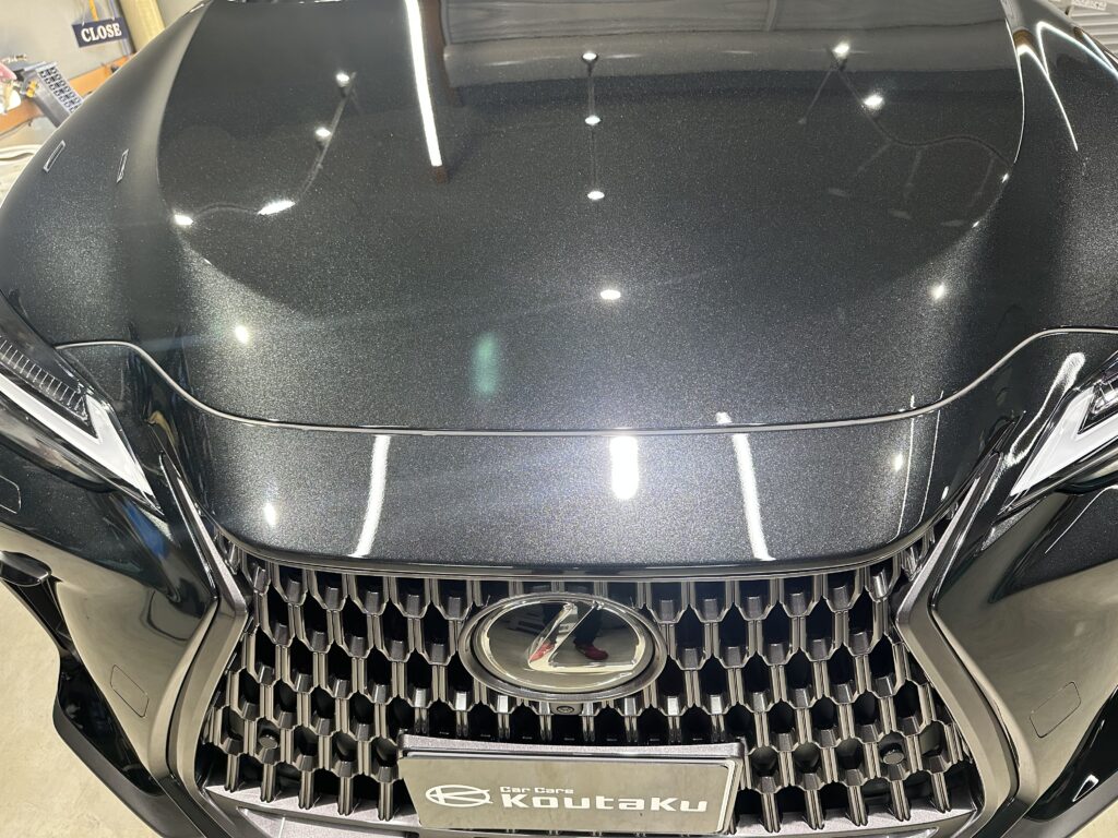 レクサスNX２５０・鏡面磨き作業+セラミックコーティング+遮熱カーフィルム施工事例　高岡市S様
