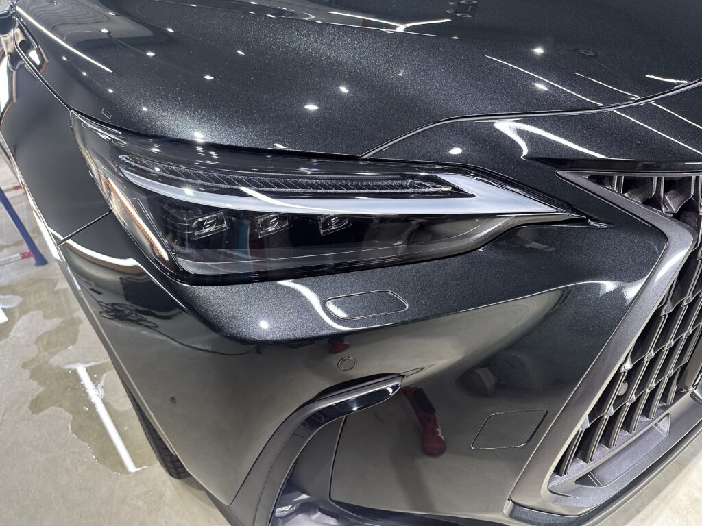 レクサスNX２５０・鏡面磨き作業+セラミックコーティング+遮熱カーフィルム施工事例　高岡市S様